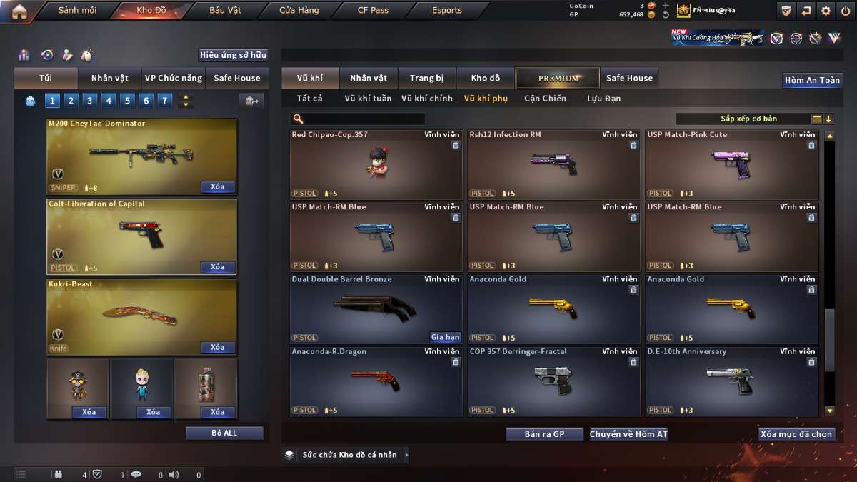 shop acc cf uy tin gia re